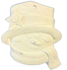 DIY Paint Your Own Xmas Tree FROSTY SNOWMAN HEAD Ornament Craft Stocking Stuffer