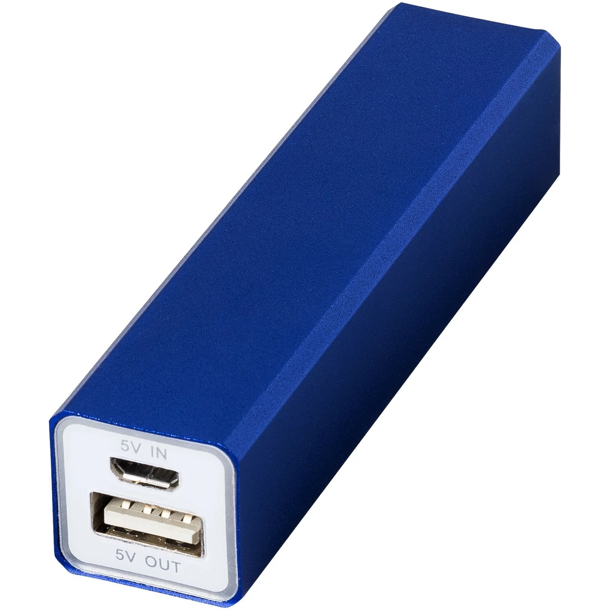 Portable Power Bank Capacity Volt 2200 mAh Royal Blue Aluminum