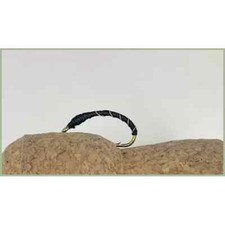 Black Buzzer Flies, 6 Pack Simple Black Buzzers, Choice of Sizes, Trout Flies