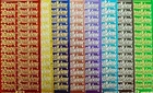 Sparkle Glitter Shimmer HAPPY BIRTHDAY PEEL OFF STICKERS Script 9 Colours