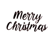 Merry Christmas Script Word Design Sticker Vinyl Decal PICK COLOR Xmas Holiday