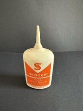 Vintage Singer Sewing Machine Oil Bottle With Some Contents