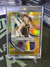 2023-24 Panini Spectra Brandin Podziemski Aspiring Patches ASP-BPD Gold 06/10!