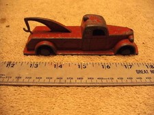 VINTAGE TOOTSIETOYS 1930s FORD RED TOW TRUCK METAL TOOTSIETOY Jumbo