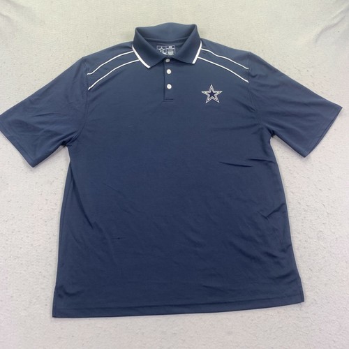 Dallas Cowboys Polo Shirt Mens XL Blue 