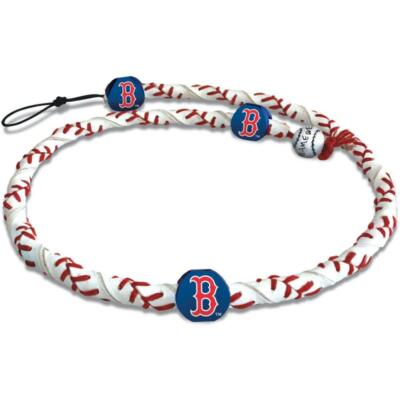 Boston Red Sox Classic Frozen Rope Baseball Necklace [NEW] MLB Jewelry  Leather
