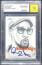 2014 POP CENTURY STEVE STANLEY SKETCH AUTO: RZA #1/1 OF - ON CARD AUTOGRAPH BAS