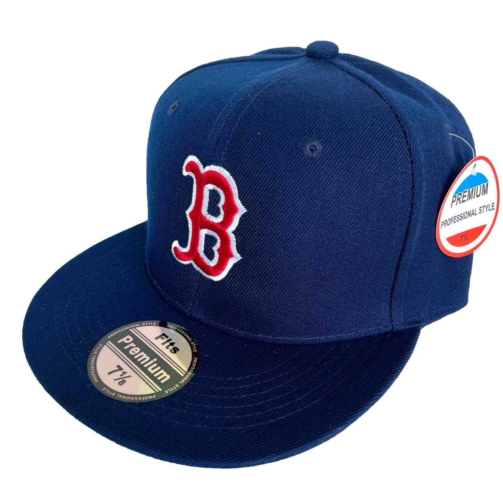 Mens Unisex Boston Red Sox Baseball Cap Fitted Hat Multi Size Navy Blue