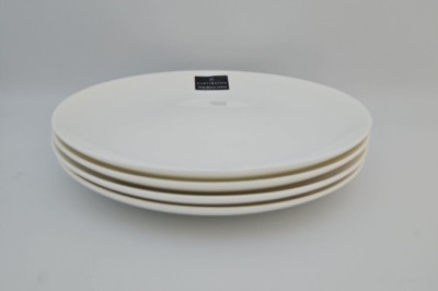 4 Dartington Beilagenplatten Fine Bone China weiß 20 cm klassisch Coupe stylisch