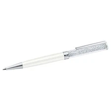 Swarovski Crystalline Ballpoint Pen White Lacquered Chrome Plated 5224392
