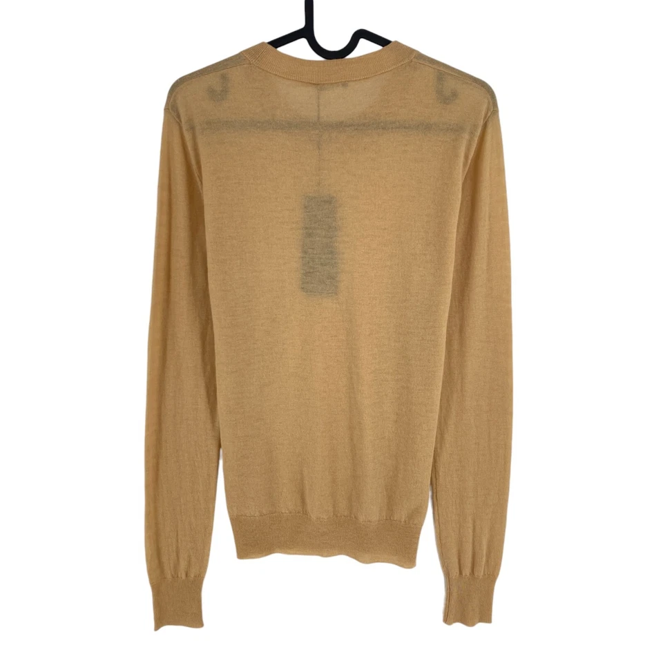 RRP€315 Joseph Donna Marrone 100% Cashmere Girocollo Lungo Maglione Taglia L - Immagine 3 di 4