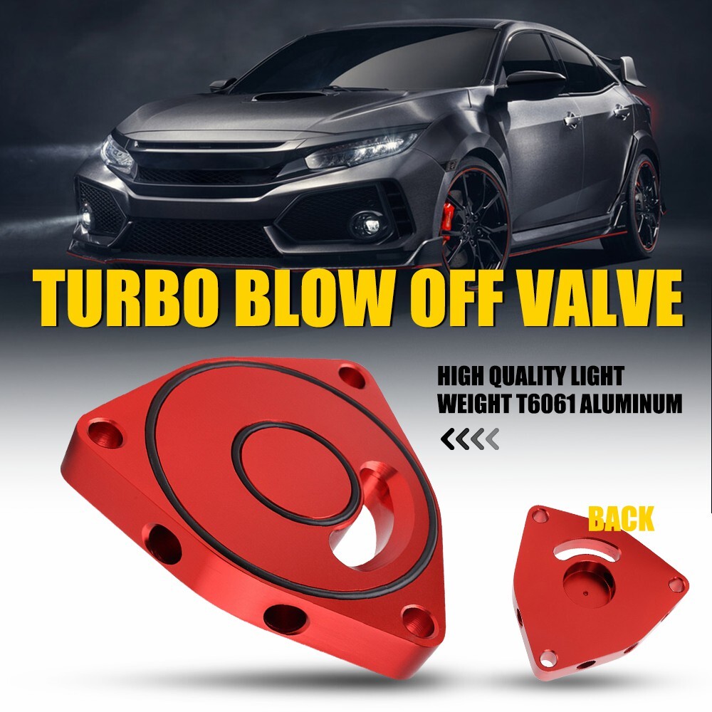 Turbo Blow Off Valve Spacer For 2015-2021 Honda Civic 1.5T - Billet, Chrome Finish