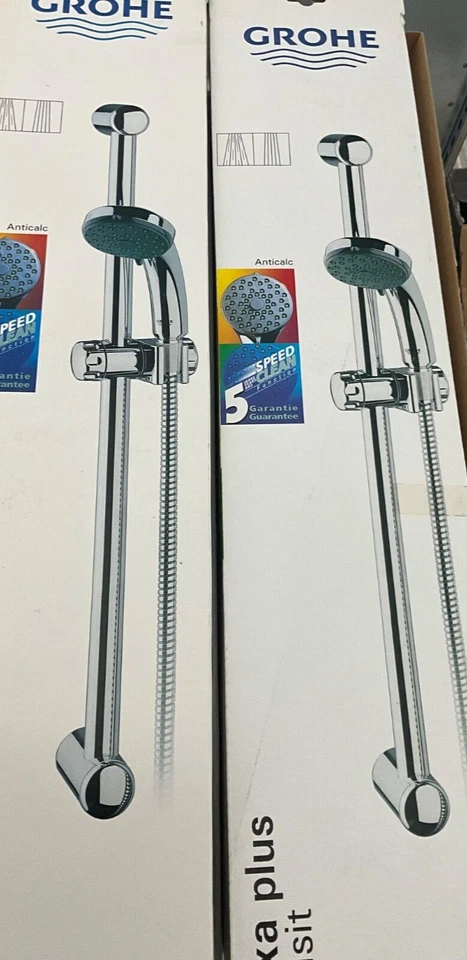 Grohe Relexa plus Exquisit Brausestange + Handbrause in weiß , Rarität - Bild 3 von 4