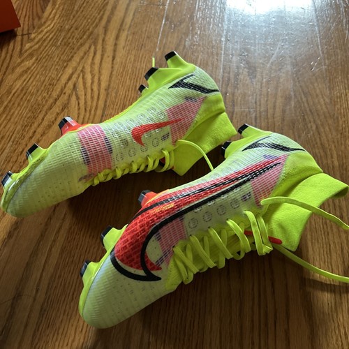 Nike Men’s 10 Women’s 11.5 Superfly 8 Pro FG Cleats Yellow And Red - 第 6/10 張圖片