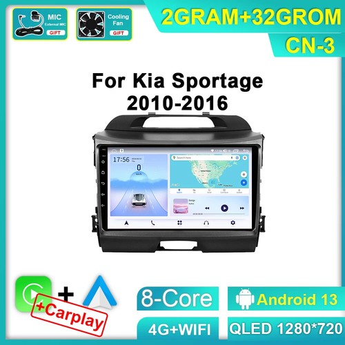 For Kia Sportage 3 4 SL 2010-2016 Car Radio Android CarPlay GPS Player Screen - Picture 1 of 24