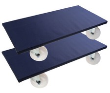 M&ouml;belroller Transportroller Rollbrett 600 x 300 Antirutsch&uuml;berzug  500kg 2 St&uuml;ck
