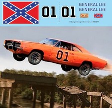 1/8 Decals for General Lee Hazzard Dodge Charger TB Decal TBD877