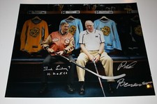 RED BERENSON & TED LINDSAY DUAL SIGNED 16X20 PHOTO DETROIT RED WINGS