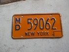 New York Medical Doctor license plate  #  59062