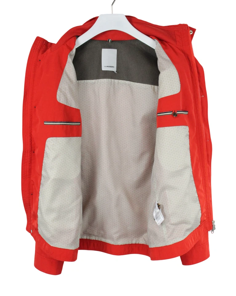 Chaqueta de polietileno estructurado J.Lindeberg Bailey para hombre L delgada acolchada doble cordón Foto 4 de 4