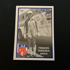 Autographed AAGPBL  FRANCES  VUKOVICH