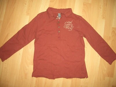 Langarm Poloshirt Shirt von Zara Größe 118 braun - Bild 1 von 4