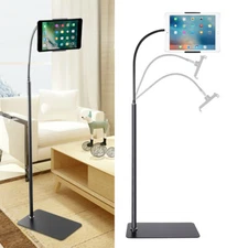 Flexible Gooseneck Tablet Floor Stand Lazy Holder Universal for Phone Ipad 4-10"