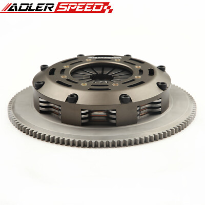 Racing Triple Disc Clutch Kit & Flywheel Standard For Lancer Evo 4 5 6 7 8 9 