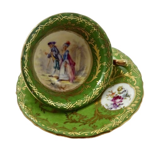 Lovely Dresden Porcelain Figurine Girl with Basket of Flowers 7-1