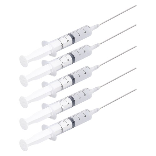 5Pcs10ml Tinte Füllen Spritze Kunststoff Injektor Zeichnung Werkzeug mit Skala - Afbeelding 8 van 12