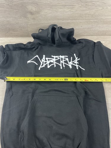 Tesla Cybertruck Hoodie Black Blended Cotton Premium Comfort Pullover SMALL - Picture 9 of 11