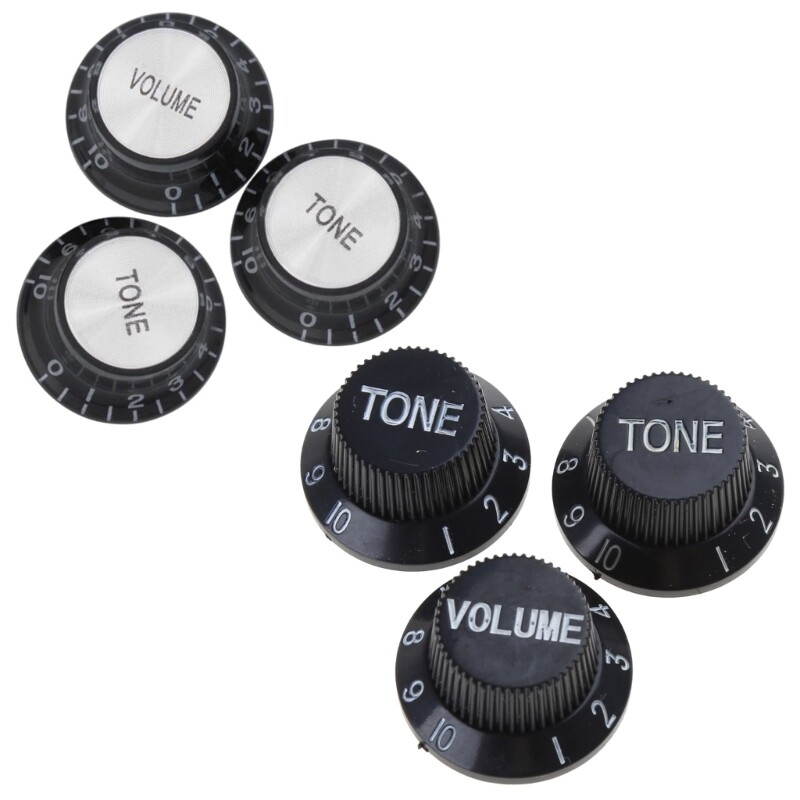3 Pcs Guitar Volume Tone Control Knob Electric Guitar Top Hat Knob