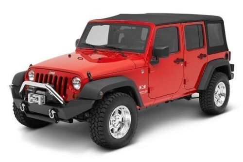 Bestop Replace A Top Black Twill For 10-18 Jeep Wrangler JKU 4 Door No  Doors | eBay