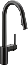 Moen 7565BL Align One-Handle High Arc Pulldown Kitchen Faucet, Matte Black