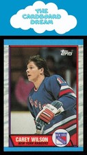 Carey Wilson 1989-90 Topps #66 New York Rangers Hockey Card