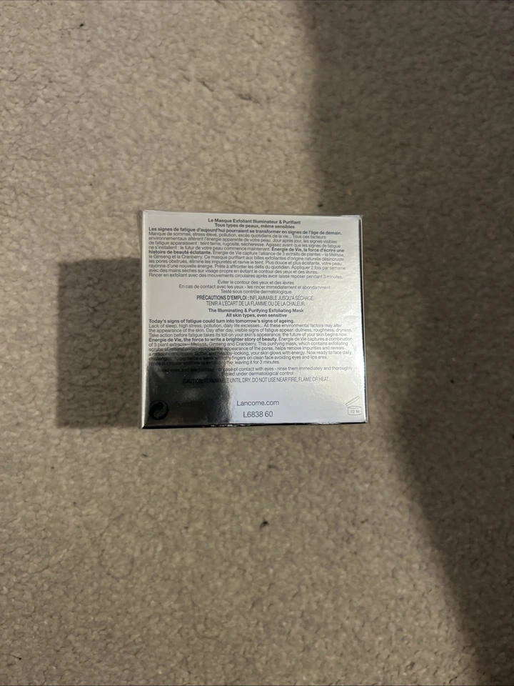 Lancôme Energie de Vie Exfoliating Mask 75ml New Sealed  - Image 2 of 2