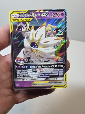 Pokemon TCG 2019 Sun & Moon Cosmic Eclipse Solgaleo & Lunala Tag Team Gx