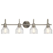 Kichler Avery 33.25" Vanity Bath Light in Brushed Nickel, 45974NI