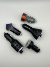 LOT 5 MISC DUAL Car Charger DOUBLE USB PORT for iPhone Samsung/Apple