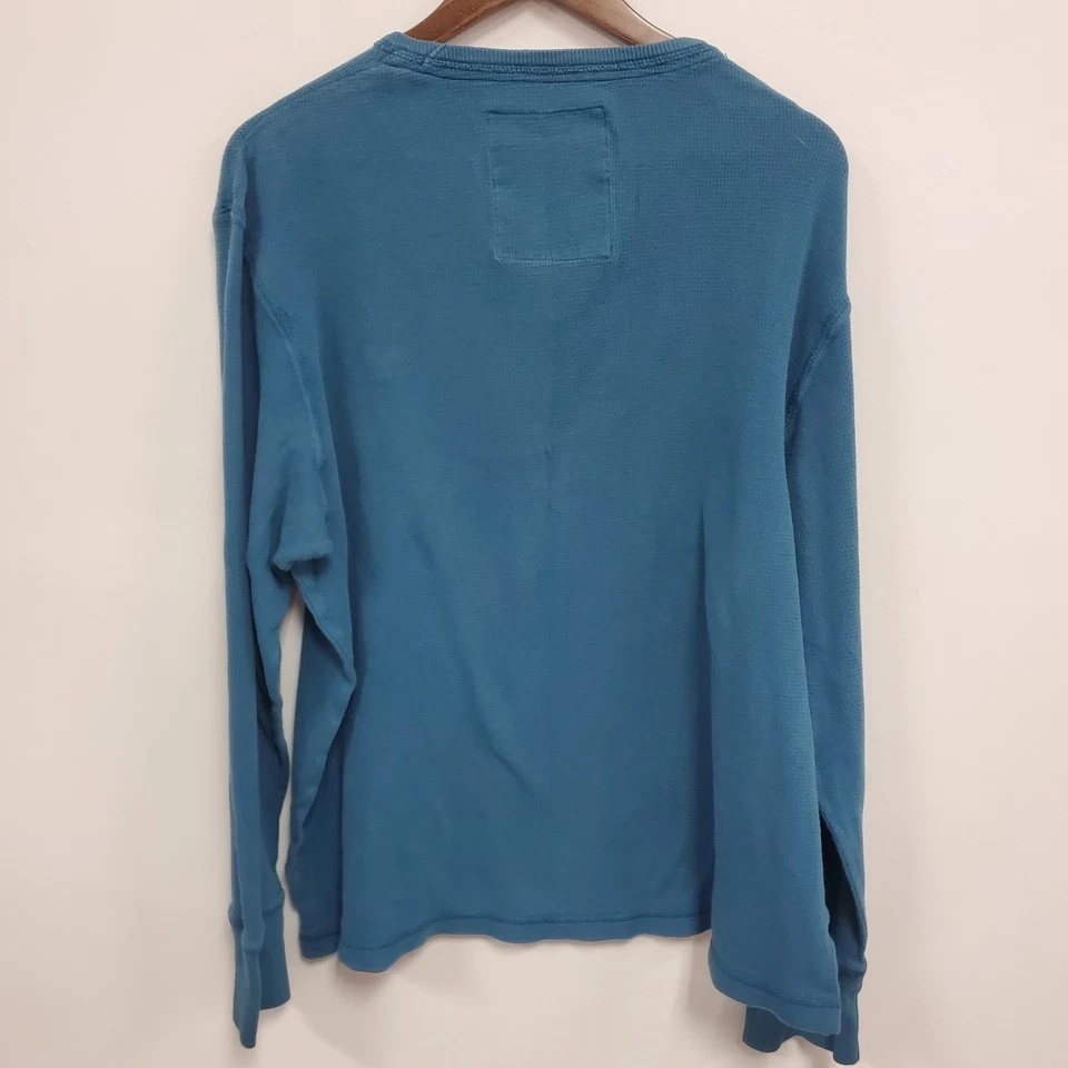 Vintage American Eagle Mens Y2K Long Sleeve Waffle Knit Thermal Shirt Size XXL - Image 3 of 4