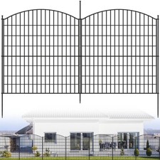 🔥10/15PCS Decor Garden Fencing Metal Border Edging Fence Animal Barrier Edge