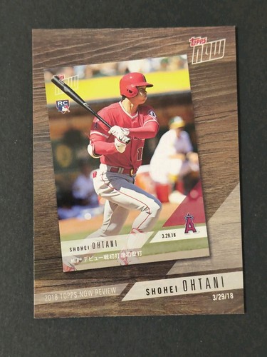 2019 Topps Now Review INSERT #TN-3 Shohei Ohtani Los Angeles Angels 29.03.18 RC