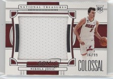 2022 Panini National Treasures Colossal Rookie Materials /99 Nikola Jovic 15wb