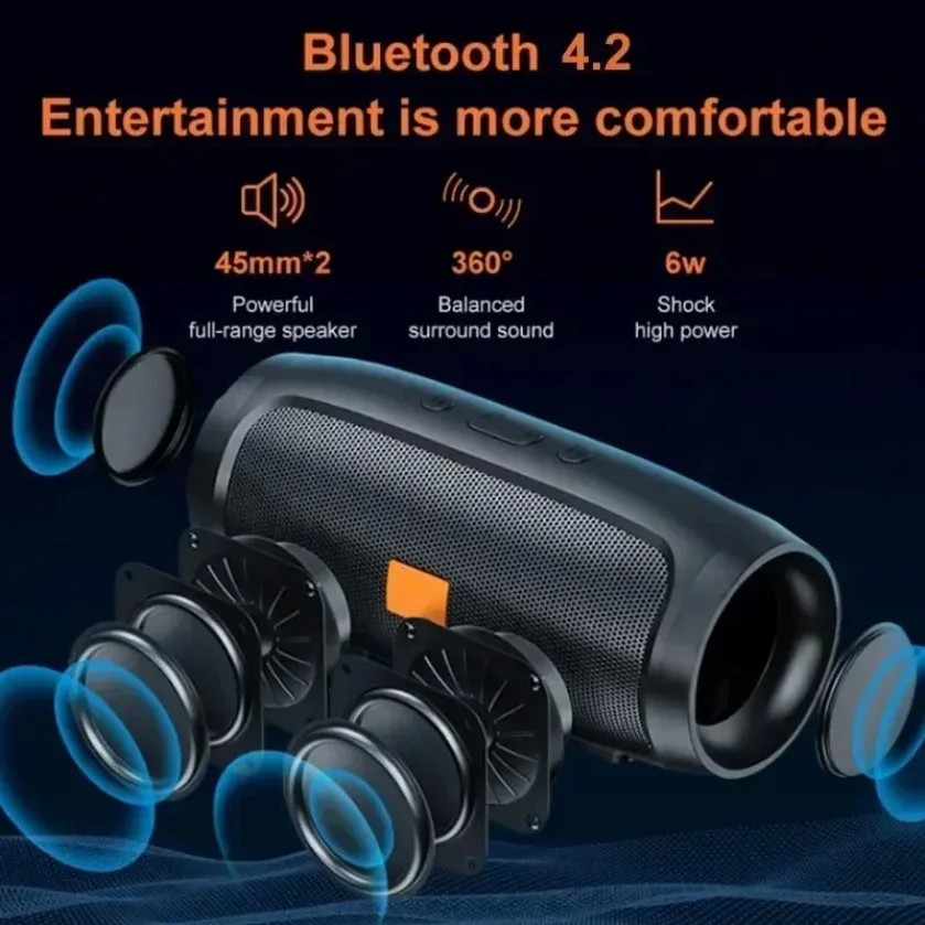 Haut-parleur Bluetooth double XIKCU avec lecture TF USB et son stéréo