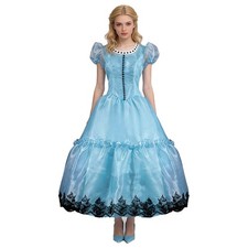 Alice Blue Dress Cosplay Costume Carnival Dancing Party Suit Women