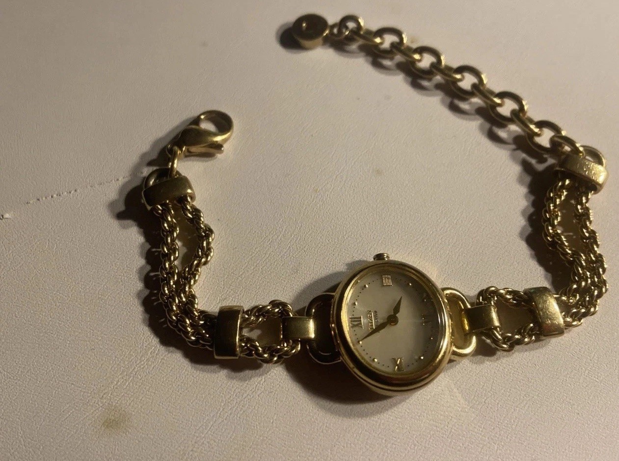 Watch Wrist Vintage Women's Eco-Drive Solar Tone Citizen Powered Gold - vintagewatches.pk