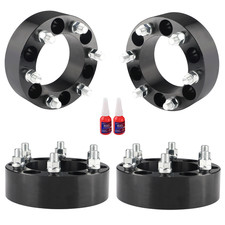 4 2 Black Wheel Spacers Adapters 6x5.5 Fits Chevy Silverado 1500 Suburban Gmc