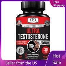 Natural Testosterone Booster 90ct Increase Energy Improve Muscle Strength Growth