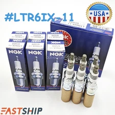 6P Genuine OEM Iridium IX Spark Plugs NGK #6509 LTR6IX-11 For 2011-15 Ford 5.0L