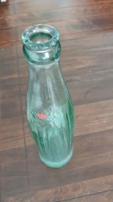 Vtg ribbed RC Royal Crown Cola Bottle 9.5 inches high
